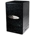 Tarjeta Deck Box Ultra Pro Satin Tower 100+ Con Purpurina Negra