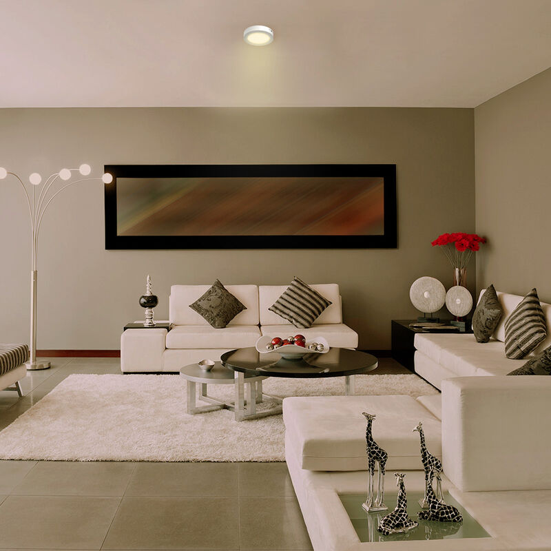 Lampara Sobreponer Techo Blanco 12w Luz Suave C... image number null