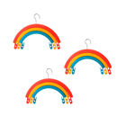 Set de 3 ganchos arcoíris