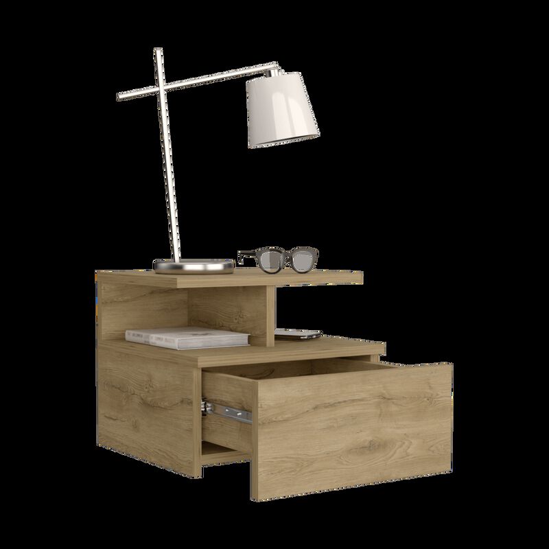 Buró Flotante Nube Macadamia con Un Cajón Virtu... image number null