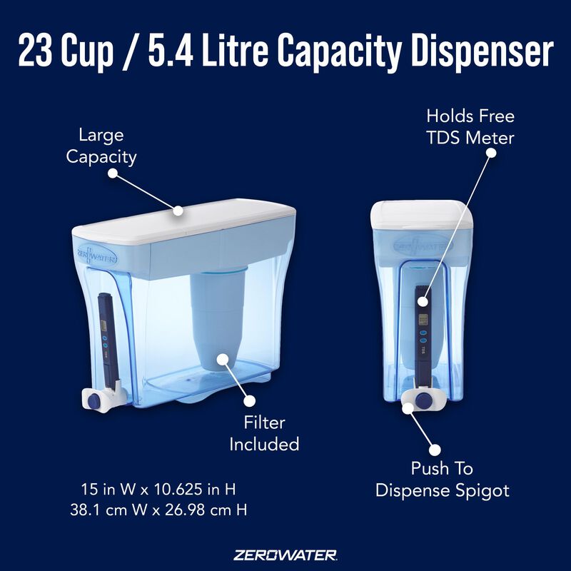 Dispensador De Filtro De Agua Zerowater De 23 T... image number null