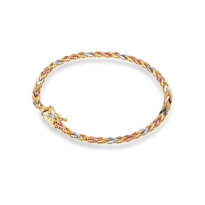 Pulsera De Oro Florentino 14K (18Cm - 4Mm Aprox... image number null