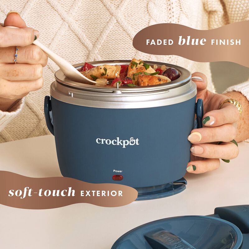 Lonchera El&eacute;ctrica Crock-pot De 600 Ml, Azul De... image number null