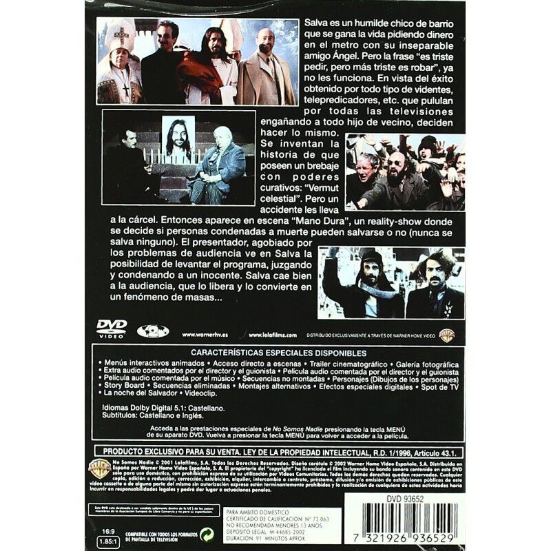 No Somos Nadie 2002 [dvd] image number null