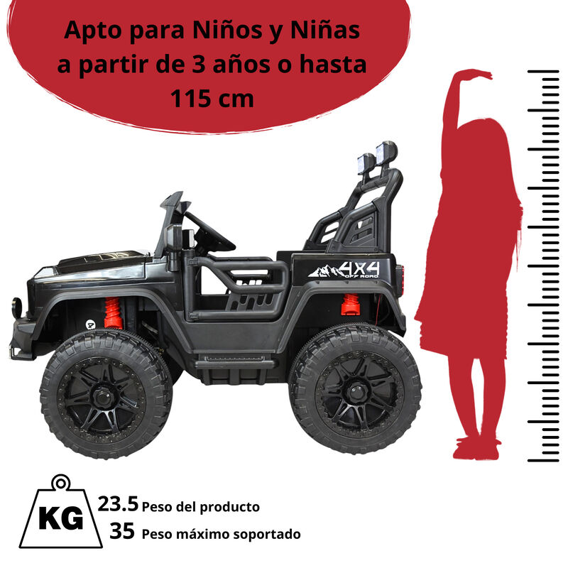 Montable El&eacute;ctrico Camioneta 4x4 para Ni&ntilde;os Con... image number null