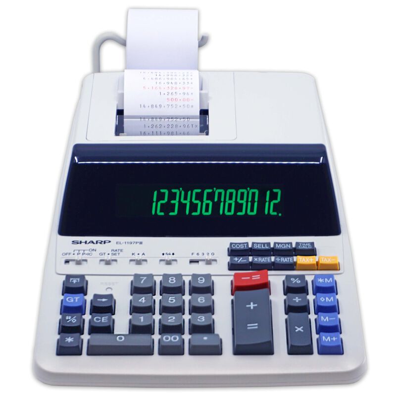 Calculadora De Impresi&oacute;n Sharp El-1197piii Con ... image number null