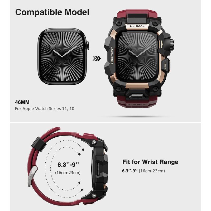 Correa y Funda Ultimal para Apple Watch 46mm Es... image number null