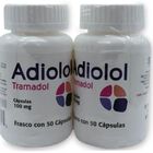 Adiolol Duo Tramadol 100mg 2 frascos 50 cápsulas cada uno