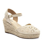 Been Class alpargata plataforma para mujer latte beige cod 140275-E