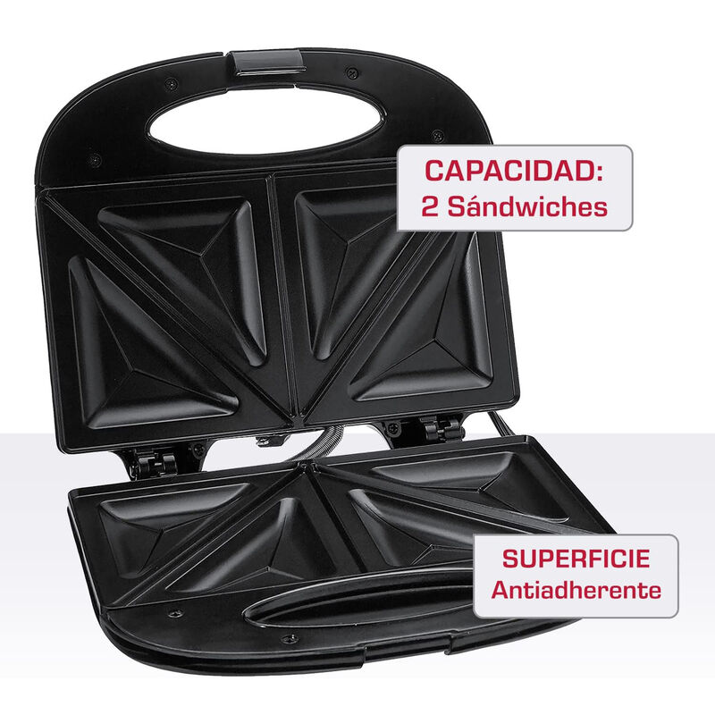 Sandwichera T-Fal Antiadherente 2 Rebanadas  Ne... image number null