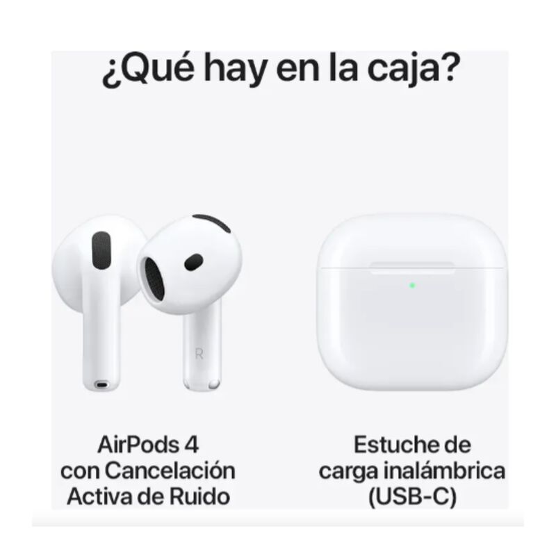 Airpods 4 Blancos (s/n Cancelaci&oacute;n De Ruido) image number null