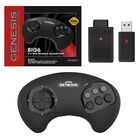 Control Arcade Inal&aacute;mbrico Retro-bit Big6 2.4 Ghz Para Sega Genesis Original/mini, Switch, Pc, Mac - Negro