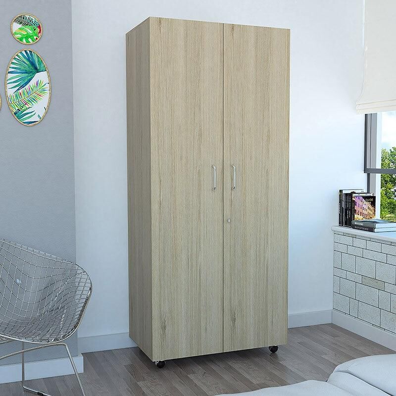 Closet Iker, Beige y Blanco, con Maletero y Rod... image number null