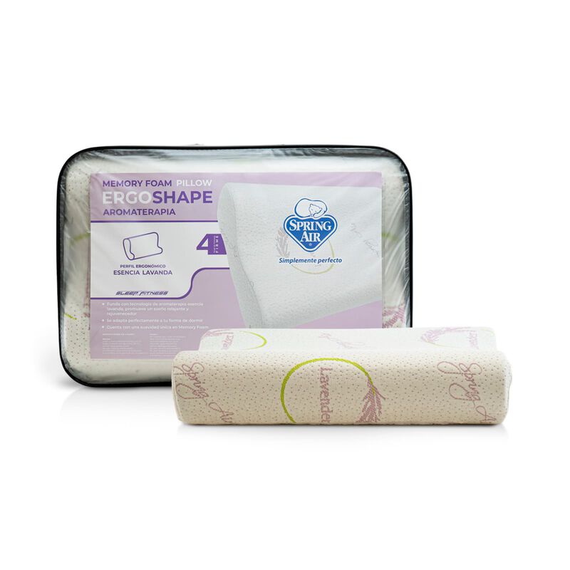 Almohada Ergon&oacute;mica Spring Air Lavanda Con Arom... image number null