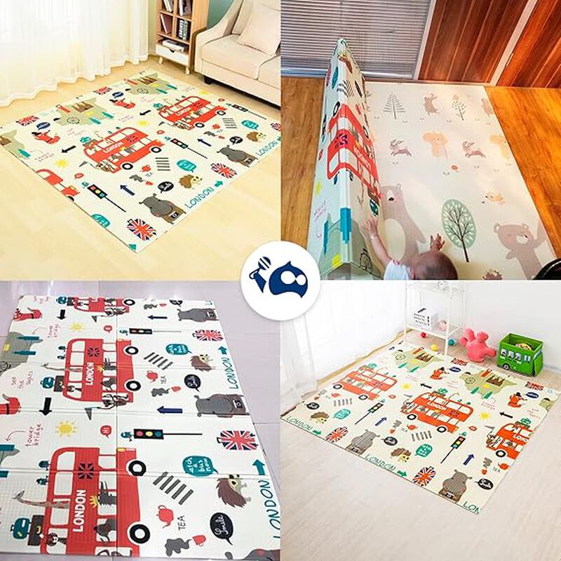 Tapete de Dinosaurios Plegable para Bebe Bluel... image number null