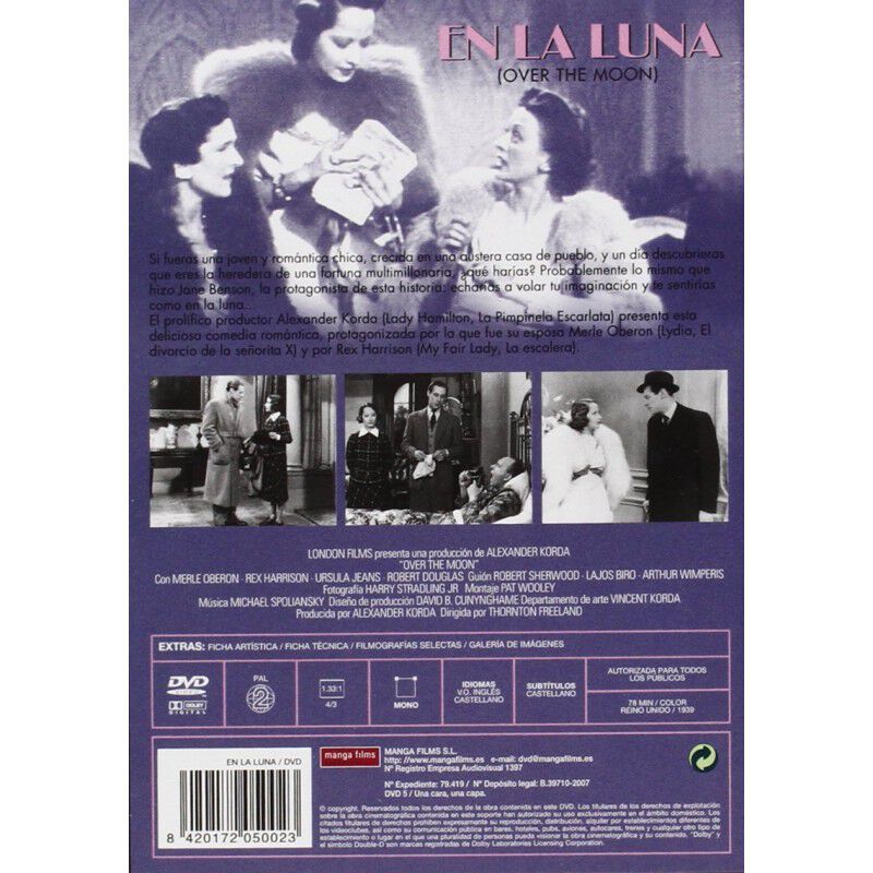 En La Luna Dvd 1939 Over The Moon image number null