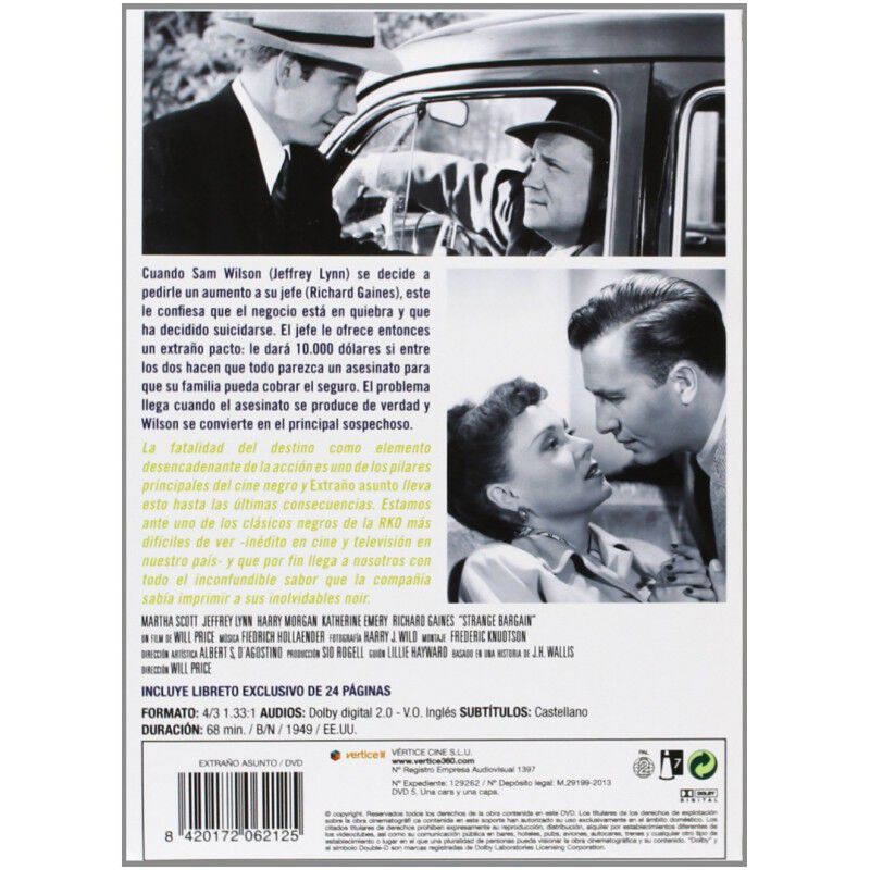 Cine Negro Rko: Extra&ntilde;o Asunto (vos) (dvd) image number null