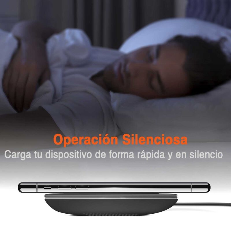 Base Cargador HYPERGEAR inal&aacute;mbrico Qi 15W Negr... image number null