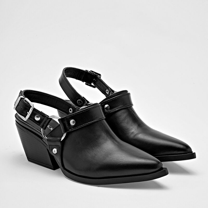 Moramora Bota con peluche para mujer negro image number null