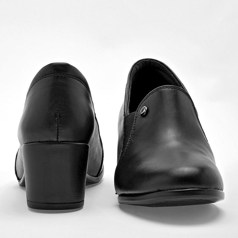 Mora Confort Zapato Con Tac&oacute;n Para Mujer Negro ... image number null
