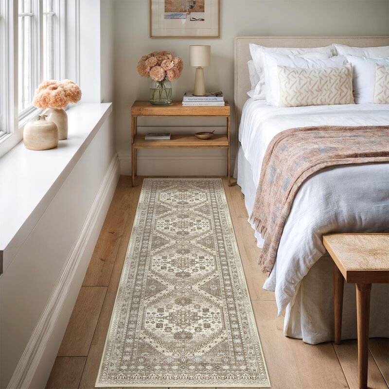 Alfombra Runner Restydon Vintage De 2,4 M X 60 ... image number null
