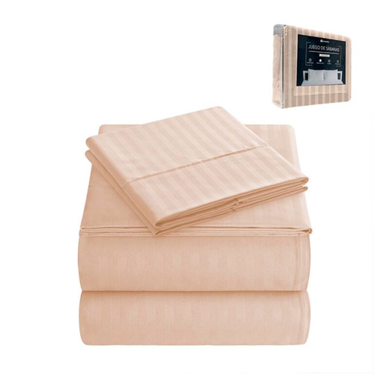 Juego de Sabanas Queen de 4 Piezas Hipoalerg&eacute;ni... image number null