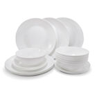 Juego De Vajilla Blanca 18 Piezas, Set De Platos, Bowls Modernos Para Cocina Y Comedor