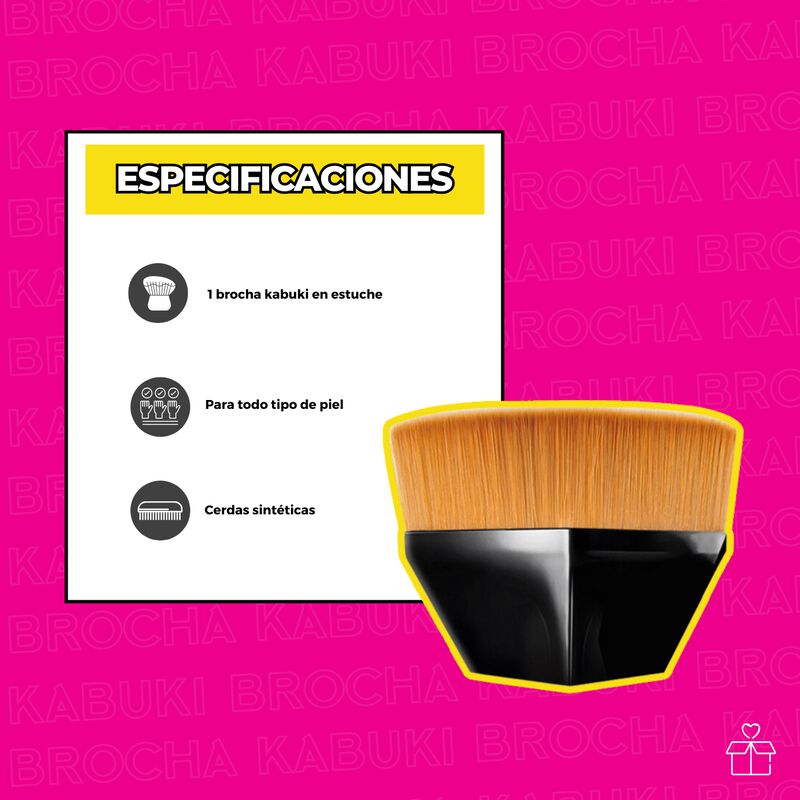 Brocha Para Maquillaje De Base Brocha Facial Ka... image number null