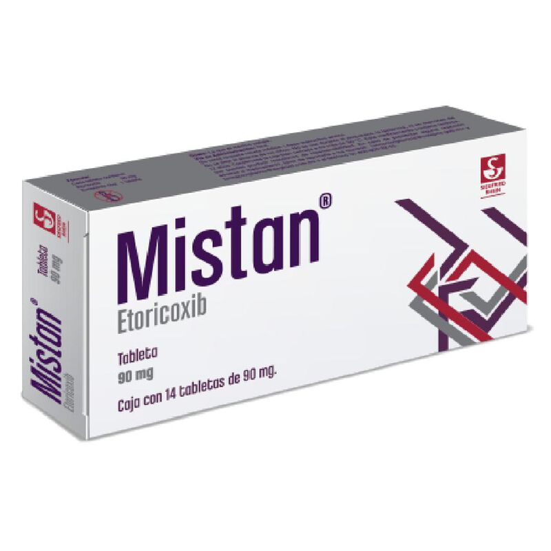 Mistan 90mg 14 tabletas 90mg caja con 14 tablet... image number null