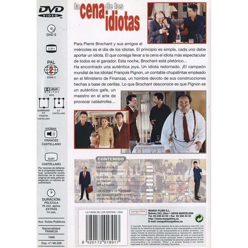 La Cena De Las Idiotas [dvd] image number null