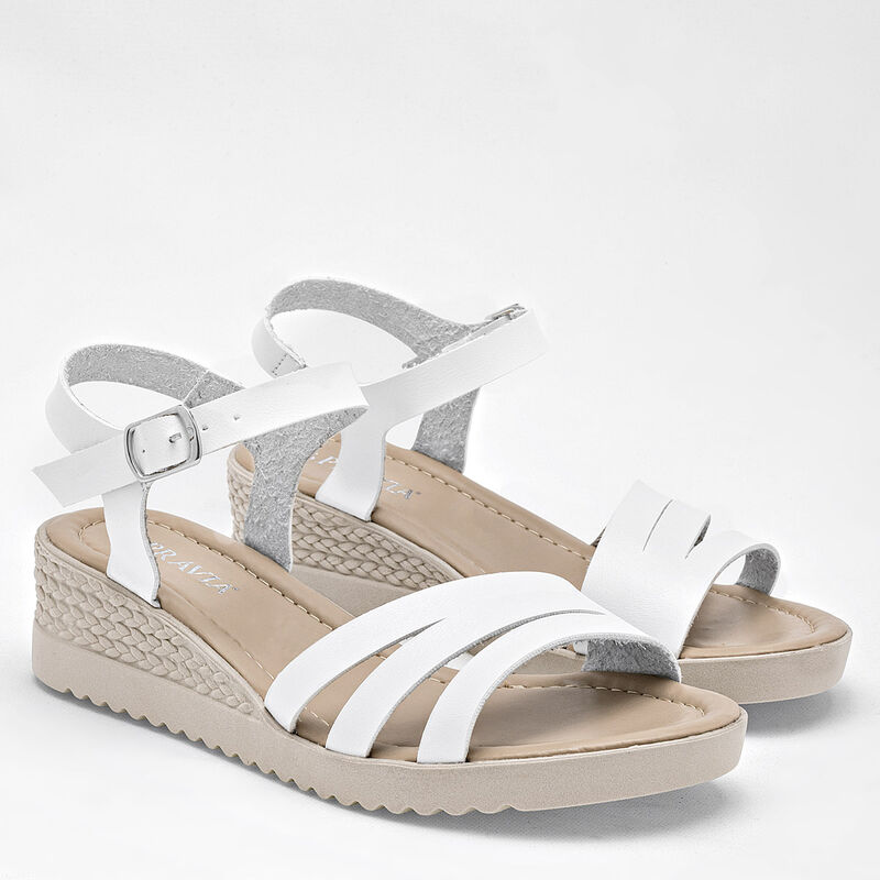 Pravia Sandalia para mujer blanco image number null