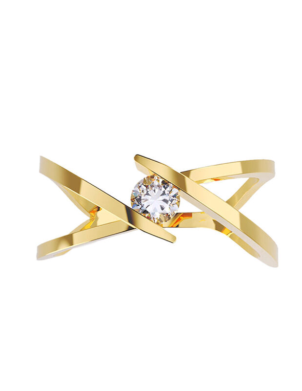 Anillo de Compromiso de 14K con Diamante de Lab... image number null