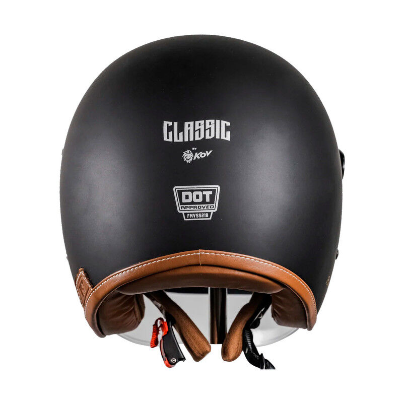 Casco Kov Classic S&oacute;lido Negro Mate M image number null