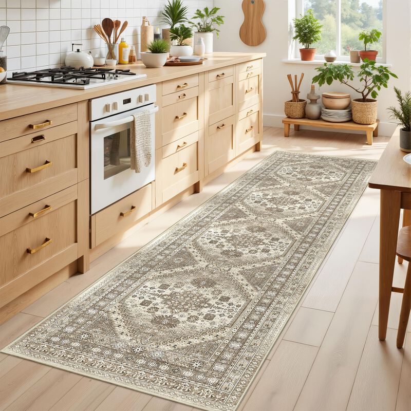 Alfombra Runner Restydon Vintage De 2,4 M X 60 ... image number null