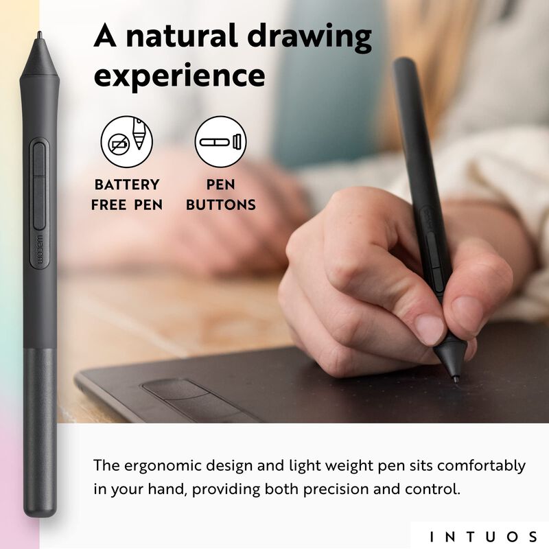Tableta Gr&aacute;fica De Dibujo Wacom Intuos Small Bl... image number null