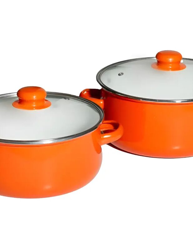 Juego De 2 Ollas Hot Spot Acero Con Tapa 4 Pz 3... image number null