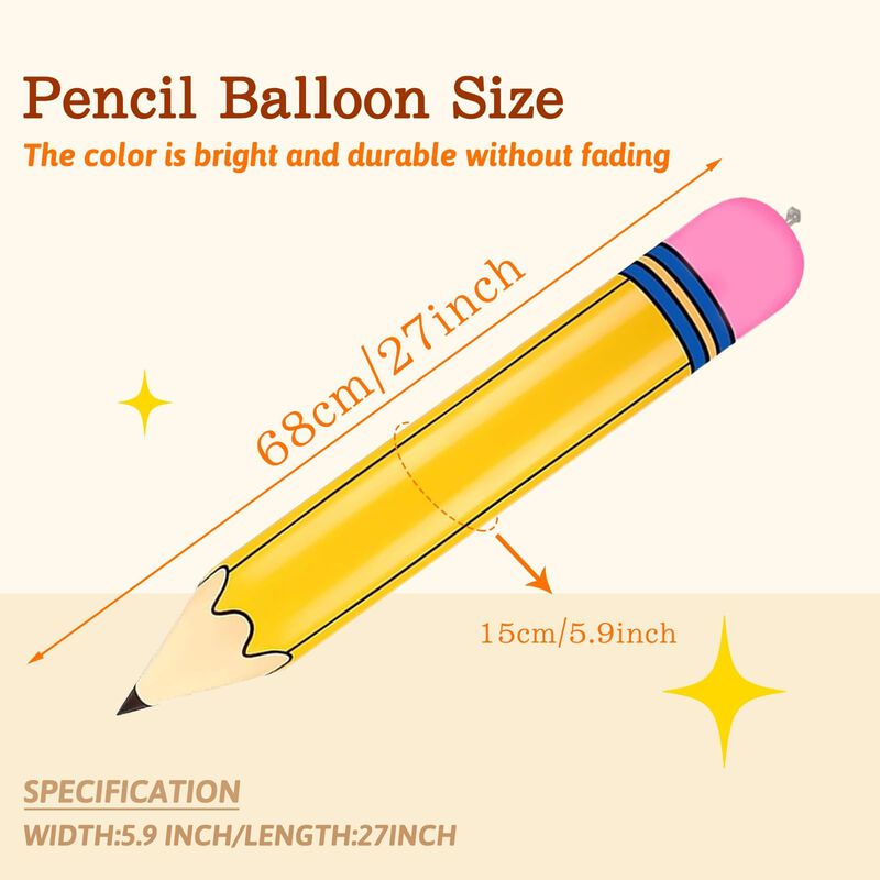 Globo Totelux L&aacute;piz Amarillo De 69 cm &ndash; Pack De... image number null