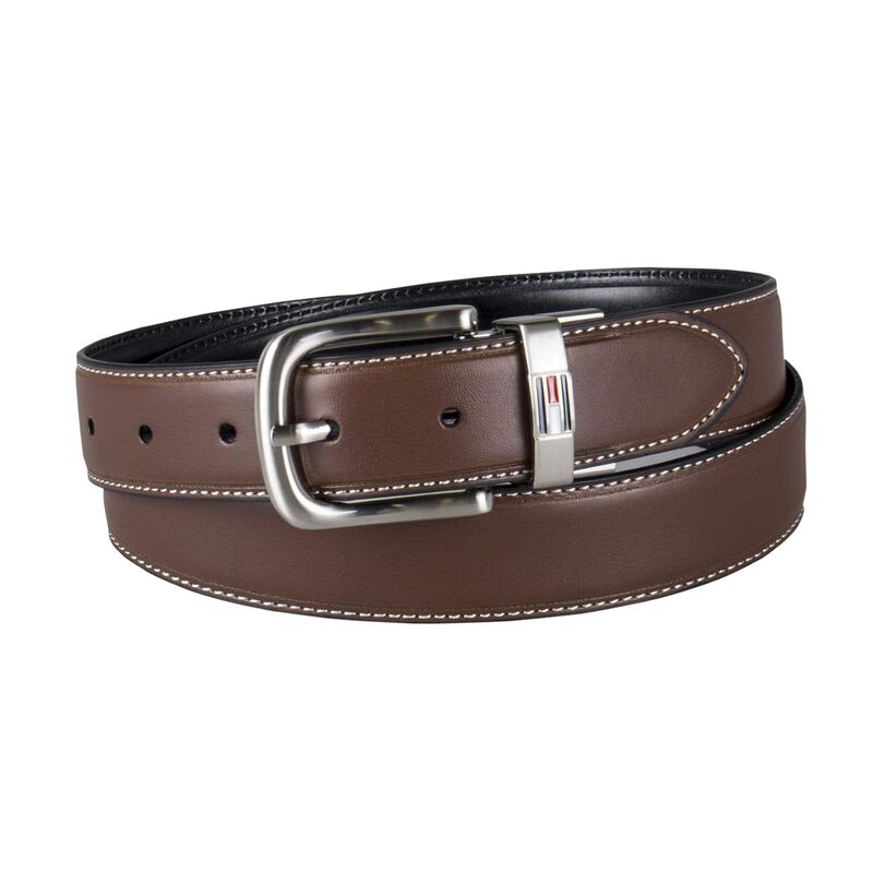 Cintur&oacute;n Tommy Hilfiger Reversible De Cuero Mar... image number null