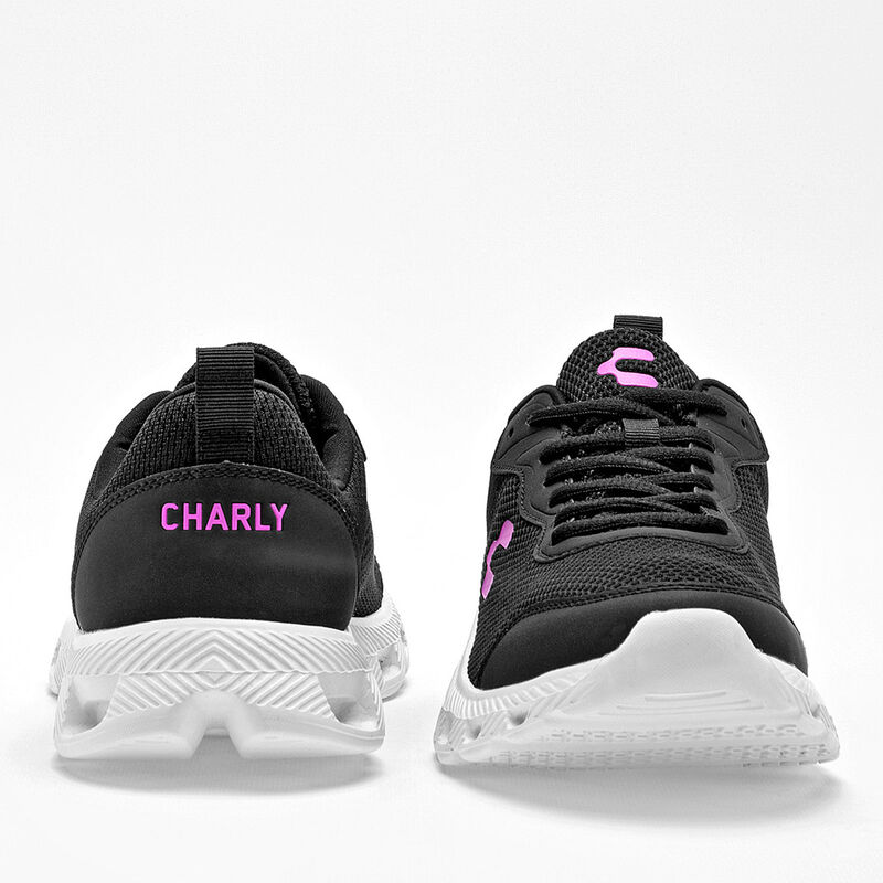 Charly Tenis urbano para mujer negro, walking image number null