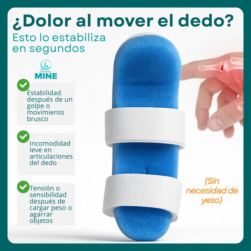 F&eacute;rula para Dedo Ortop&eacute;dica Ajustable Espuma y ... image number null