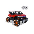 Carro El&eacute;ctrico 4x4 12v Con Control Remoto, Bluetooth, Modo Mecedora Y Cinturones De Seguridad Rojo