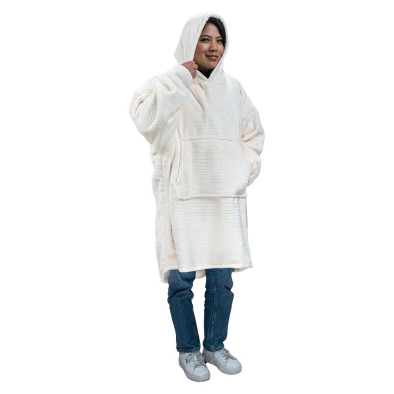 Pijama Adulto Unitalla Sudadera Cobija Crema image number null