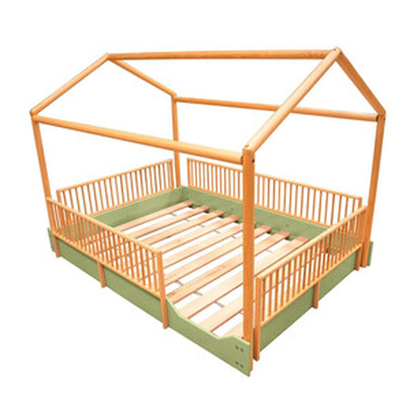 Matrimonial - Cama Casa Montessori de Madera Du... image number null