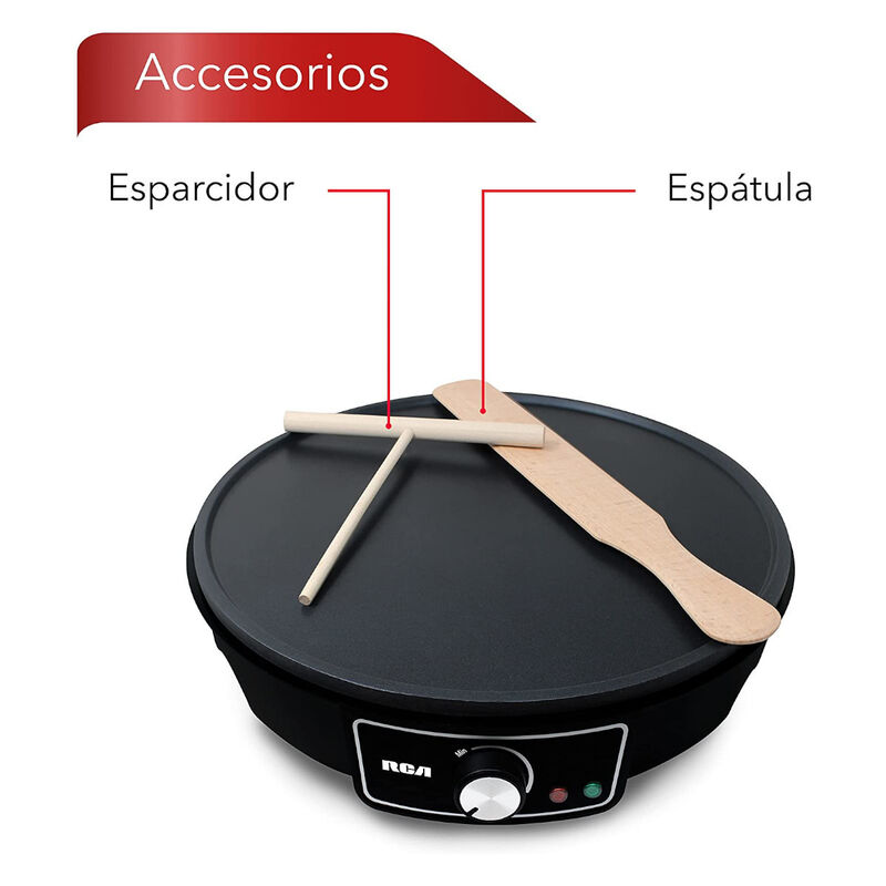 Crepera Eléctrica Rc-602 Antiadherente 33Cm 108... image number null