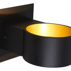 Lampara  Sobreponer Muro Negro 5.5w Luz Suave Cálida Tlled-4