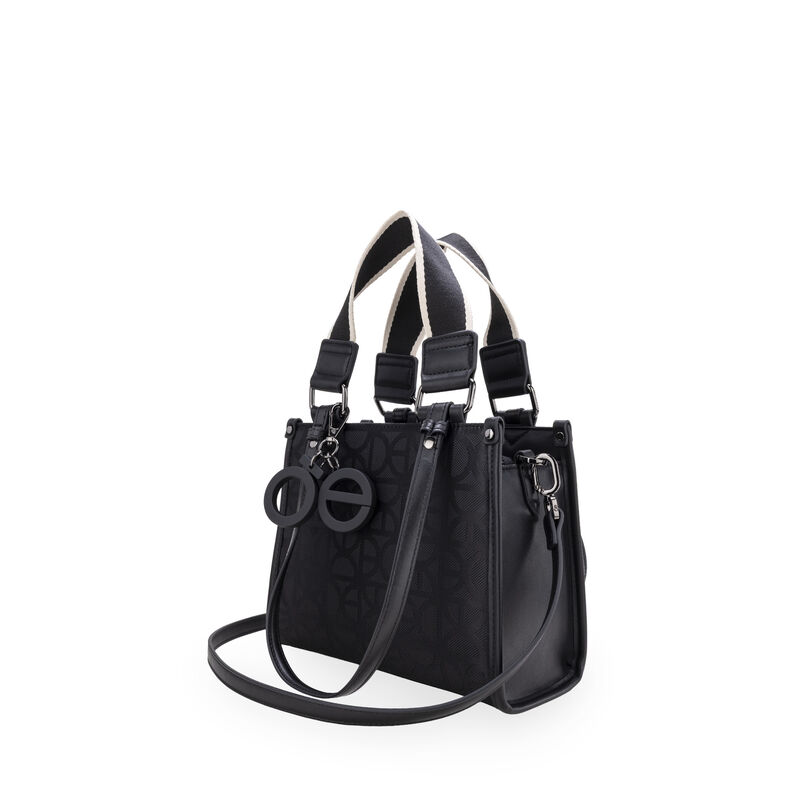 Bolsa Satchel Chica Charm De Monograma Color Ne... image number null