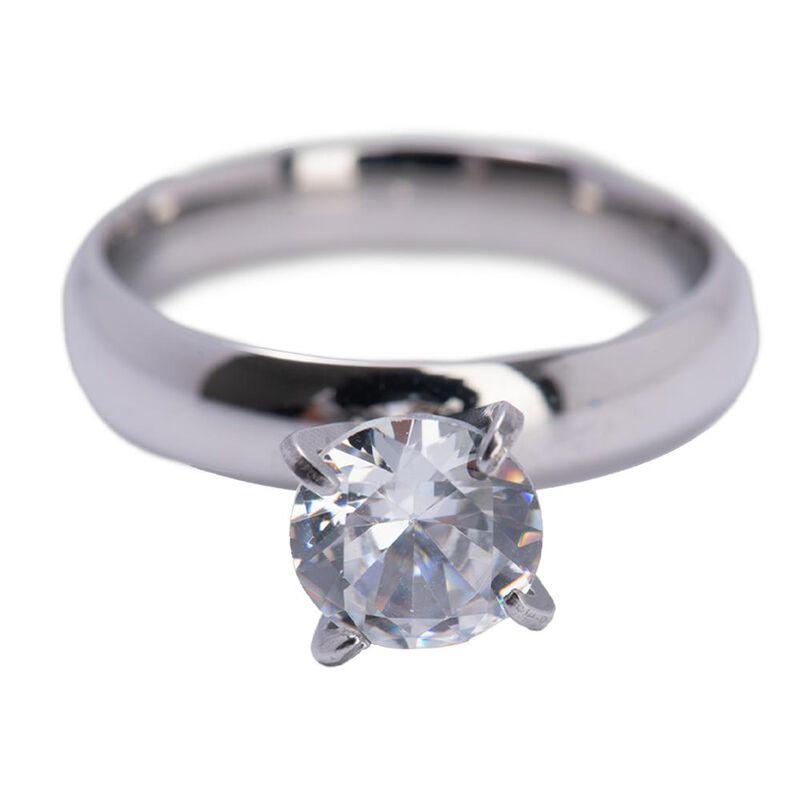 Anillos De Compromiso Mujer Boda Zirconia Cúbic... image number null