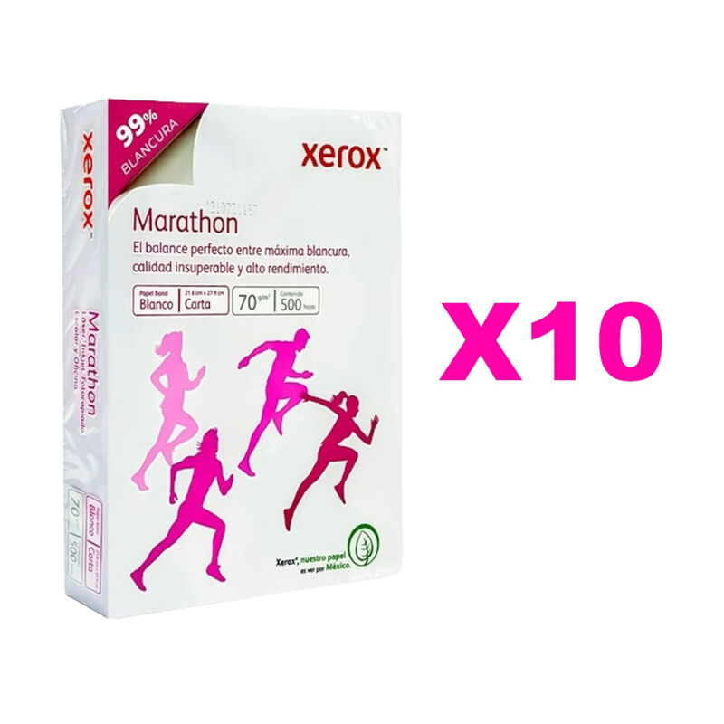 Caja Papel Carta XEROX MARATHON 5000 Hojas Blan... image number null