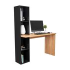 Escritorio Librero Aston Fresno Europeo Y Wengue Virtual Muebles