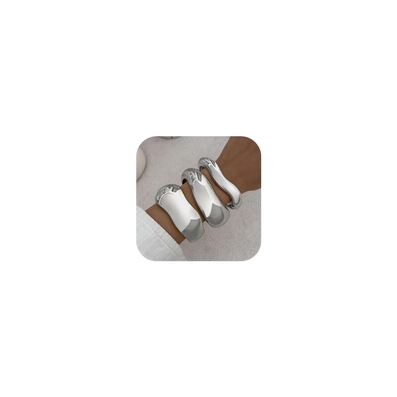 Pulsera Buyito Gold 3 Piezas Con Cuff Irregular... image number null